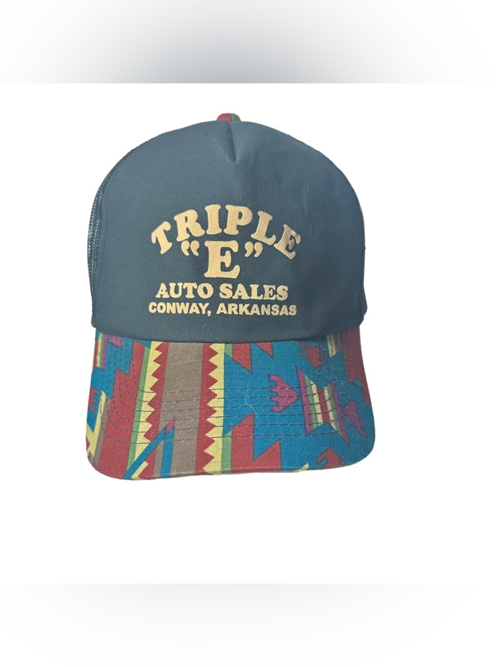 Vintage Snapback Hat Cap Triple E Auto Sales Conway Arkansas Tribal Brim